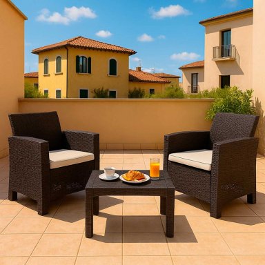JUEGO SET TERRAZA NORTHWEST NW-SF2P MALLORCA 3 PIEZAS CON COJIN - 7