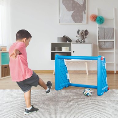 ARCO DE FUTBOL AZUL 100X55X75 CMS DOLU - 5