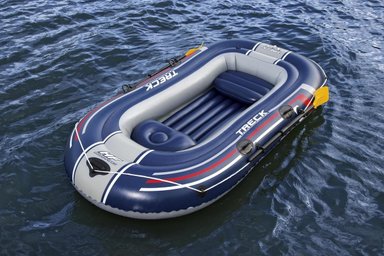 BOTE INFLABLE CON REMOS E INFLADOR TRECK X2 BESTWAY - 3