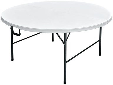 MESA PLEGABLE NORTHWEST REDONDA 160CM BLANCA - 1