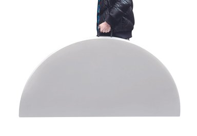 MESA PLEGABLE NORTHWEST REDONDA 160CM BLANCA - 3
