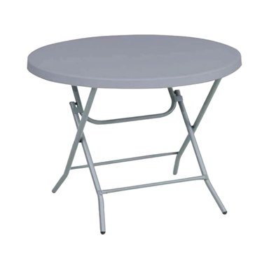 MESA PLEGABLE NORTHWEST NW-81G REDONDA 80X74 CMS GRIS - 1