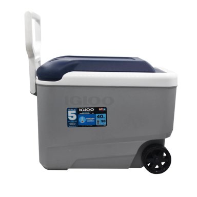 COOLER IGLOO NEVERA HIELERA CON RUEDAS MAXCOLD GRIS 38 LITRO IG34484 - 1