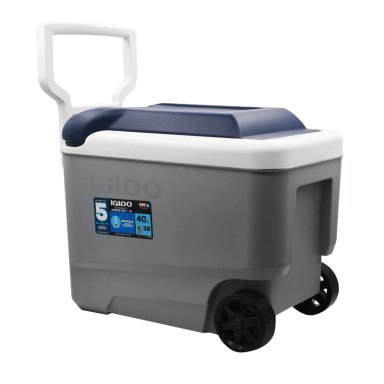 COOLER IGLOO NEVERA HIELERA CON RUEDAS MAXCOLD GRIS 38 LITRO IG34484 - 2