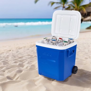 COOLER IGLOO NEVERA HIELERA CON RUEDAS LAGUNA AZUL 57 LITROS IG50238 - 2