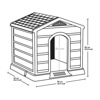 CASA PERRO RX13189 RIMAX GRANDE TECHO VERDE 92X90X89 CM - 5