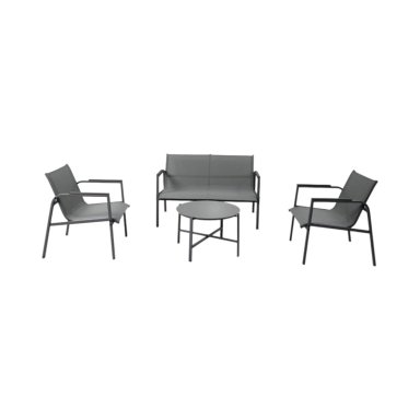 JUEGO SET TERRAZA NORTHWEST NW-SM01 LIBRE DISPOSICIÓN GRIS PORTOFINO 4 PIEZAS CON COJIN - 1