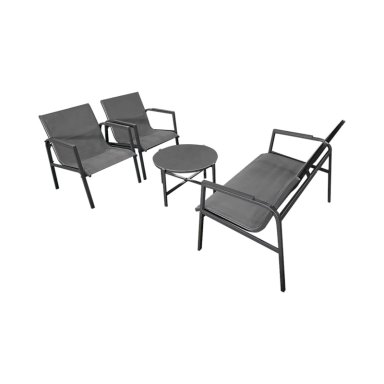 JUEGO SET TERRAZA NORTHWEST NW-SM01 LIBRE DISPOSICIÓN GRIS PORTOFINO 4 PIEZAS CON COJIN - 2