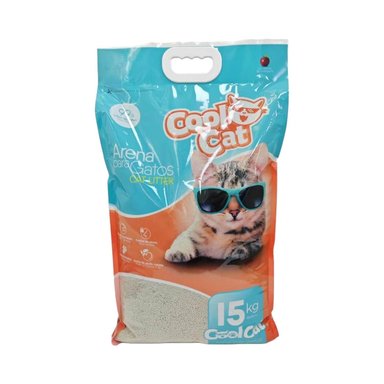 ARENA SANITARIA GATOS COOL CAT AGLUTINANTE 15 KG - 1