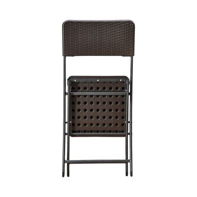 SET NORTHWEST ACERO CAFE 2 SILLAS + MESA CUADRADA PLEGABLE 62 CM RATTAN - 5