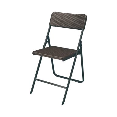 SET NORTHWEST ACERO CAFE 2 SILLAS + MESA REDONDA PLEGABLE 60 CM RATTAN - 3