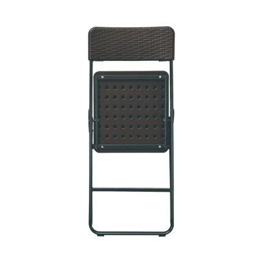 SET NORTHWEST ACERO CAFE 2 SILLAS + MESA REDONDA PLEGABLE 60 CM RATTAN - 5