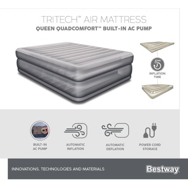 COLCHON INFLABLE ELE CTRICO QUEEN 2.03MX1.52MX51CM BESTWAY - 7