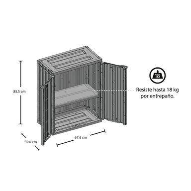 ARMARIO MEDIANO CON PUERTAS MULTIUSO RIMAX - 3