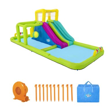 PARQUE CASTILLO TOBOGAN ACUATICO INFLABLE SPLASH COURSE 7.1MX3.1MX2.65M - 2