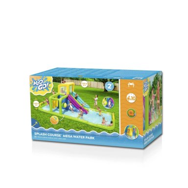 PARQUE CASTILLO TOBOGAN ACUATICO INFLABLE SPLASH COURSE 7.1MX3.1MX2.65M - 3