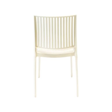SILLA PLASTICO APILABLE DECO NORUEGA BLANCA ESCANDINAVIA - 5