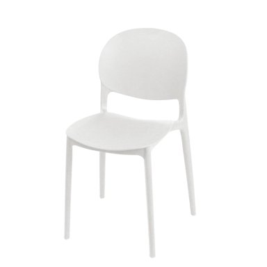 SILLA PLASTICO APILABLE DECO SEVILLA BLANCA ESCANDINAVIA - 1