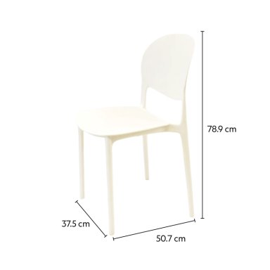 SILLA PLASTICO APILABLE DECO SEVILLA BLANCA ESCANDINAVIA - 7