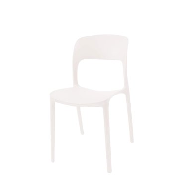 SILLA PLASTICO APILABLE DECO NUREMBERG BLANCA ESCANDINAVIA - 1