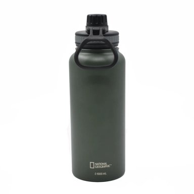 BOTELLA METALICA TE RMICA INSULADA 1LT VERDE NAT GEO - 3