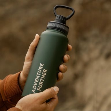 BOTELLA METALICA TE RMICA INSULADA 1LT VERDE NAT GEO - 6