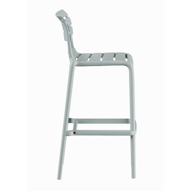 PISO TABURETE SILLA ALTA BAR COCINA GALT 65CM GRIS CLARO - 4