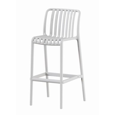 PISO TABURETE SILLA ALTA BAR COCINA MAGNUS 65CM BLANCO - 1