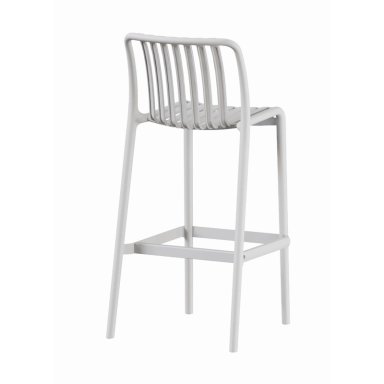 PISO TABURETE SILLA ALTA BAR COCINA MAGNUS 65CM BLANCO - 6