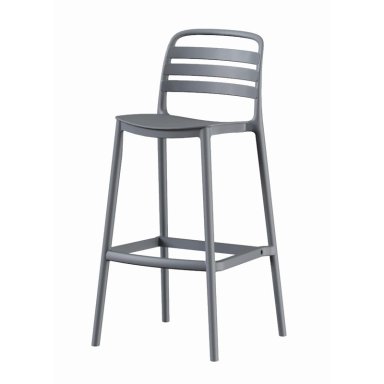 PISO TABURETE SILLA ALTA BAR COCINA RAGNAR 75CM GRIS OSCURO - 1