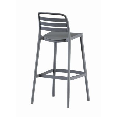 PISO TABURETE SILLA ALTA BAR COCINA RAGNAR 75CM GRIS OSCURO - 5