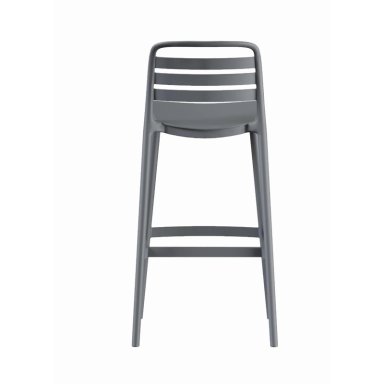 PISO TABURETE SILLA ALTA BAR COCINA RAGNAR 75CM GRIS OSCURO - 6