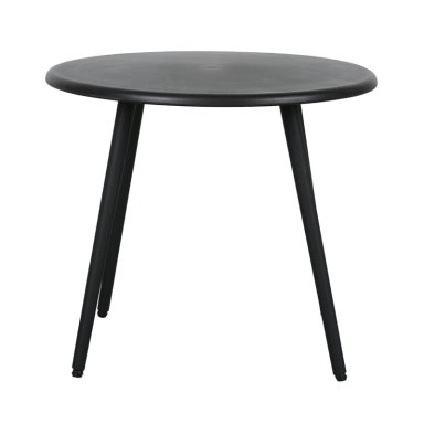 MESA DE CENTRO REDONDA NORDICA NEGRA 51X45 ESCANDINAVIA - 1