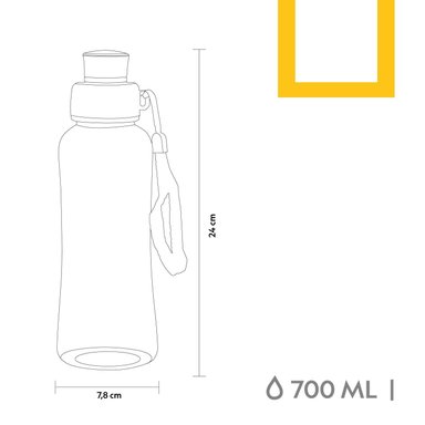 BOTELLA HIDRATACION 700ML VERDE NATIONAL GEOGRAPHIC - 3