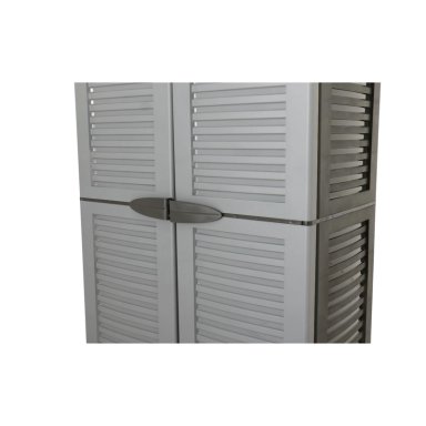 ARMARIO CLOSET PLASTICO GRANDE MULTIUSO GRIS 68X39X171,5 CM - 4