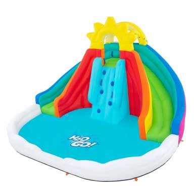 PARQUE CASTILLO TOBOGAN ACUATICO INFLABLE 4.50X3.82X2.77M - 2