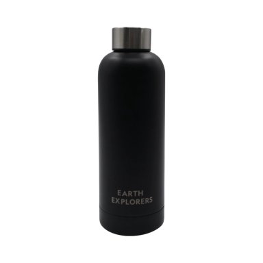 BOTELLA METALICA TE RMICA BOCA ANGOSTA 500ML NEGRA - 2