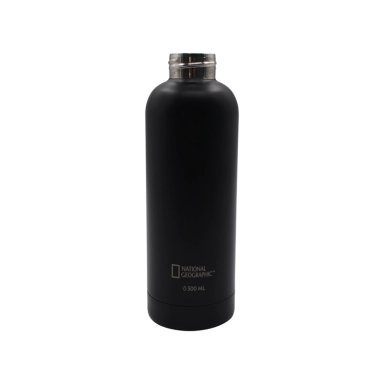BOTELLA METALICA TE RMICA BOCA ANGOSTA 500ML NEGRA - 4