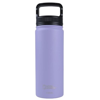 BOTELLA METALICA TE RMICA BOCA ANCHA 500ML LILA - 1