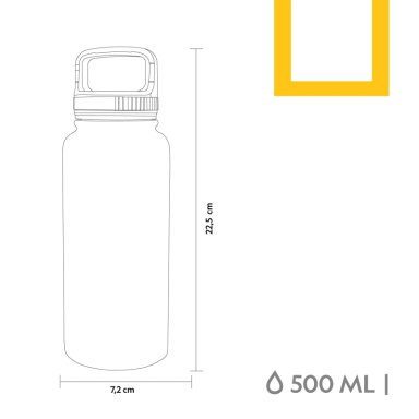 BOTELLA METALICA TE RMICA BOCA ANCHA 500ML LILA - 4