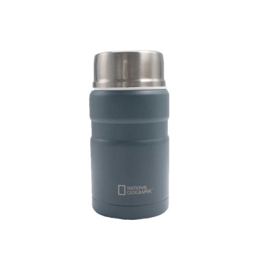 TERMO COMIDA ACERO INOXIDABLE 750ML CON CUBIERTOS GRIS - 2