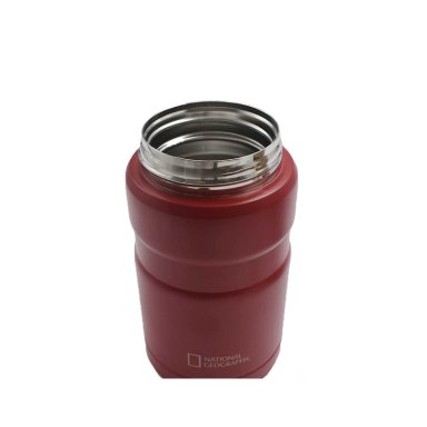TERMO COMIDA ACERO INOXIDABLE 750ML CON CUBIERTOS ROJO - 5
