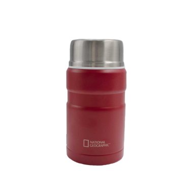 TERMO COMIDA ACERO INOXIDABLE 750ML CON CUBIERTOS ROJO - 8