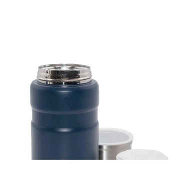 TERMO COMIDA ACERO INOXIDABLE 750ML CON CUBIERTOS AZUL - 9