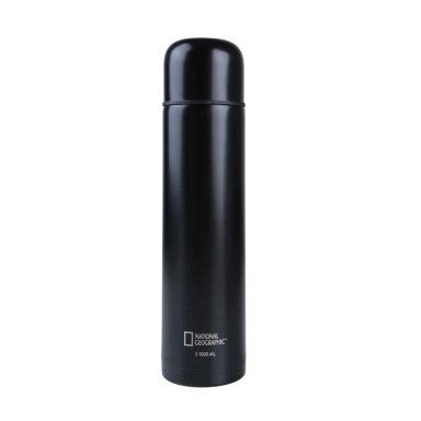 TERMO BALA METALICO NEGRO 1000ML NATIONAL GEOGRAPHIC - 1