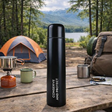 TERMO BALA METALICO NEGRO 1000ML NATIONAL GEOGRAPHIC - 5