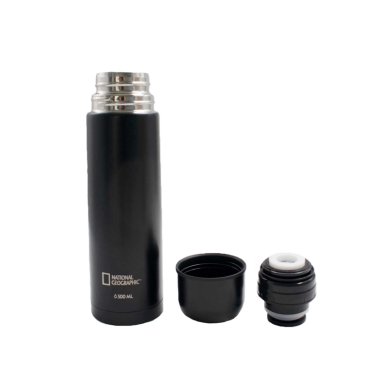 TERMO BALA METALICO NEGRO 500ML NATIONAL GEOGRAPHIC - 3