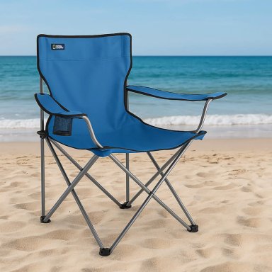SILLA PLEGABLE CAMPING KENAI APOYABRAZOS AZUL NAT GEO - 6