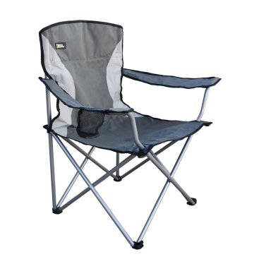 SILLA PLEGABLE CAMPING ACOLCHADA DENVER GRIS NAT GEO - 1