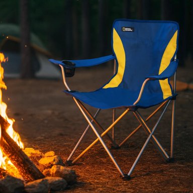SILLA PLEGABLE CAMPING ACOLCHADA DENVER AZUL NAT GEO - 4